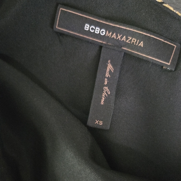 BCBG Max Azria Silk One-Shoulder Dress XS - Picture 6 of 9